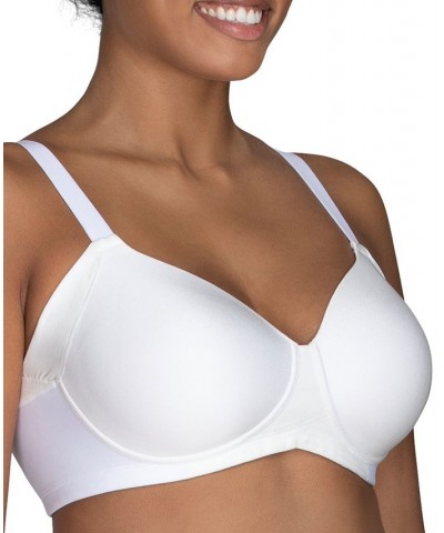Women's Beauty Back Full Figure Wirefree Extended Side and Back Smoother Bra 71267 White $15.11 Bras