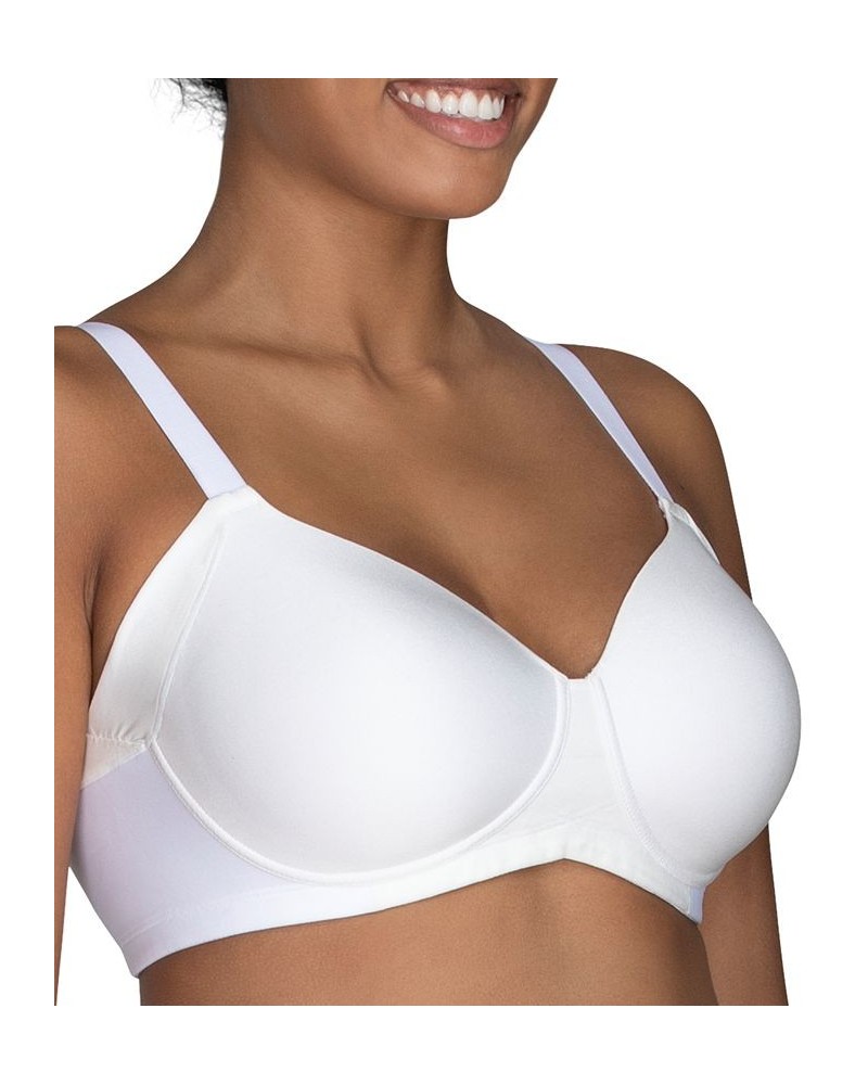 Women's Beauty Back Full Figure Wirefree Extended Side and Back Smoother Bra 71267 White $15.11 Bras