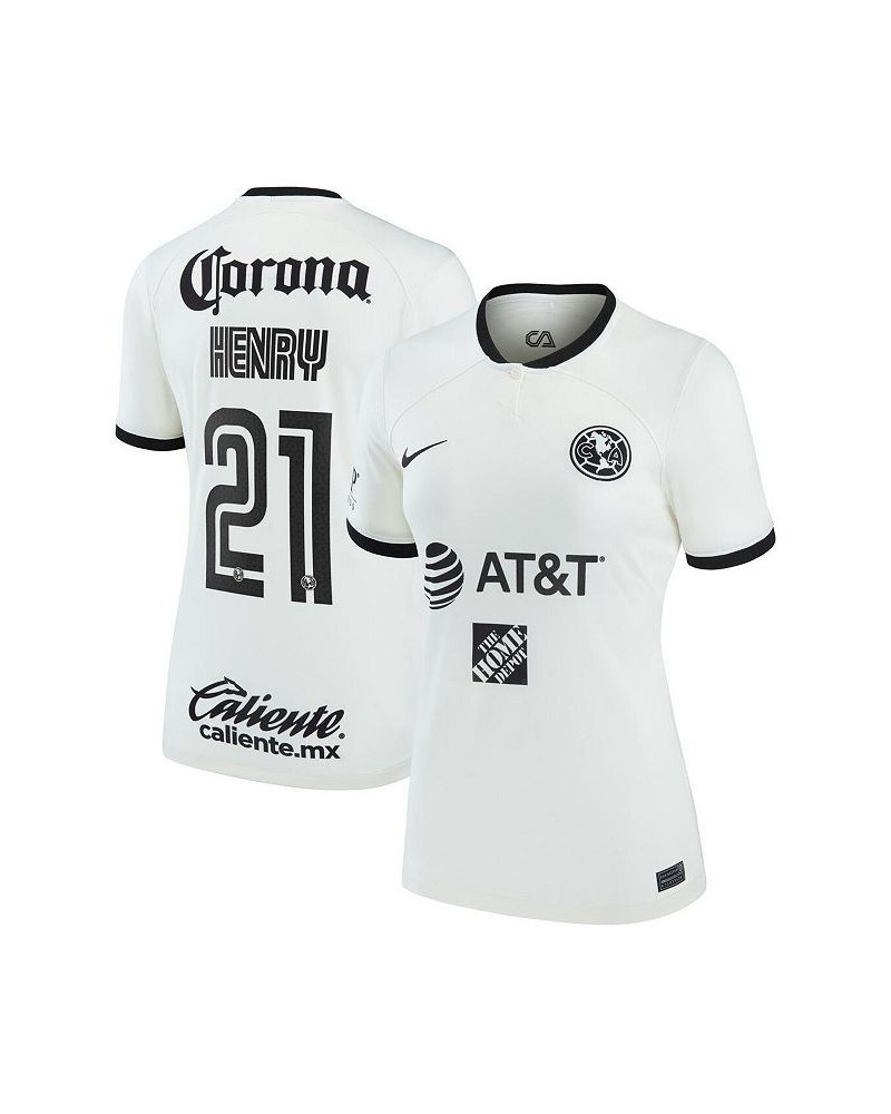 Women's Henry Martin White Club America 2022/23 Third Replica Jersey White $54.60 Jersey