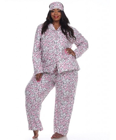 Plus Size 3-Piece Pajama Set Grey $26.00 Sleepwear