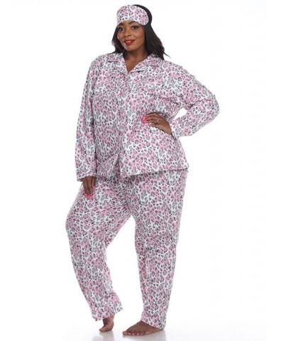 Plus Size 3-Piece Pajama Set Grey $26.00 Sleepwear