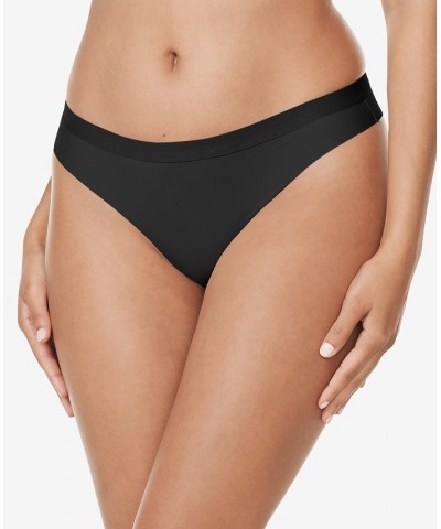 Warners Cloud 9 Smooth Invisible Look Microfiber Thong RX8101P Black $9.24 Panty