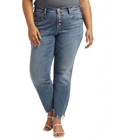 Plus Size Beau High Rise Slim Leg Jeans Indigo $31.40 Jeans