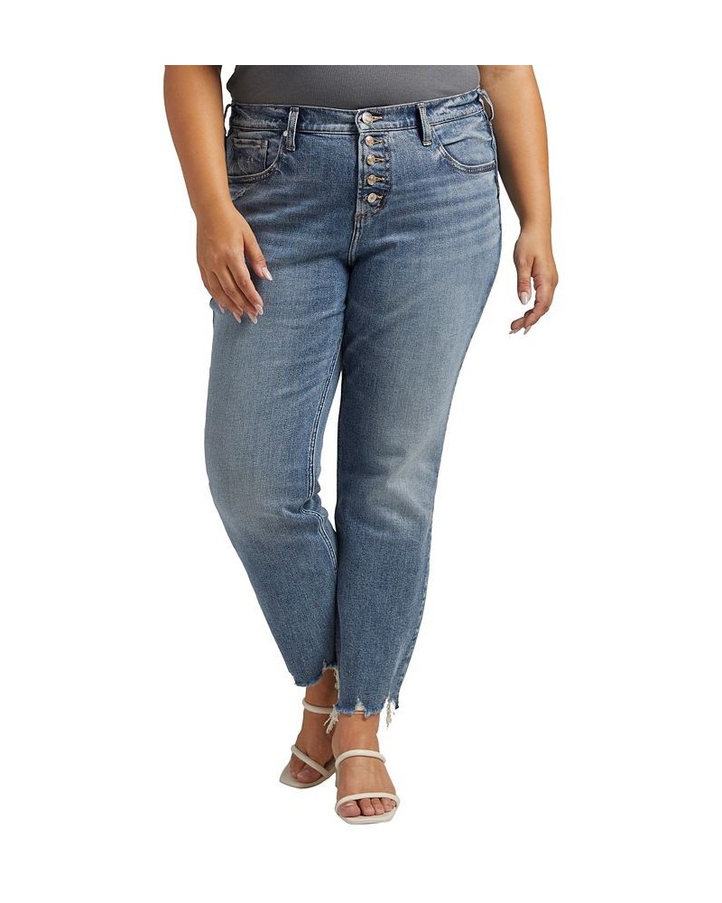 Plus Size Beau High Rise Slim Leg Jeans Indigo $31.40 Jeans