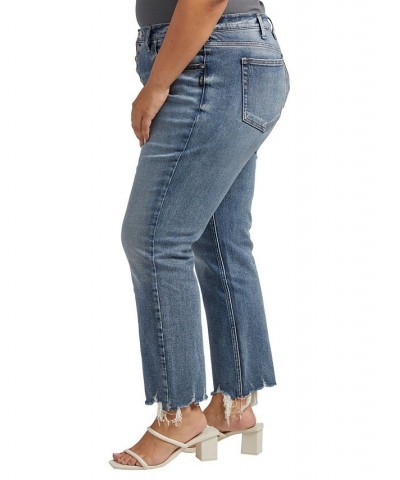 Plus Size Beau High Rise Slim Leg Jeans Indigo $31.40 Jeans