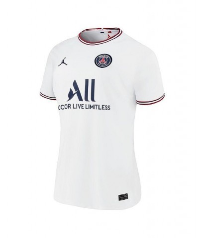 Women's Brand Neymar Jr. White Paris Saint-Germain 2021/22 Fourth Replica Jersey White $51.99 Jersey