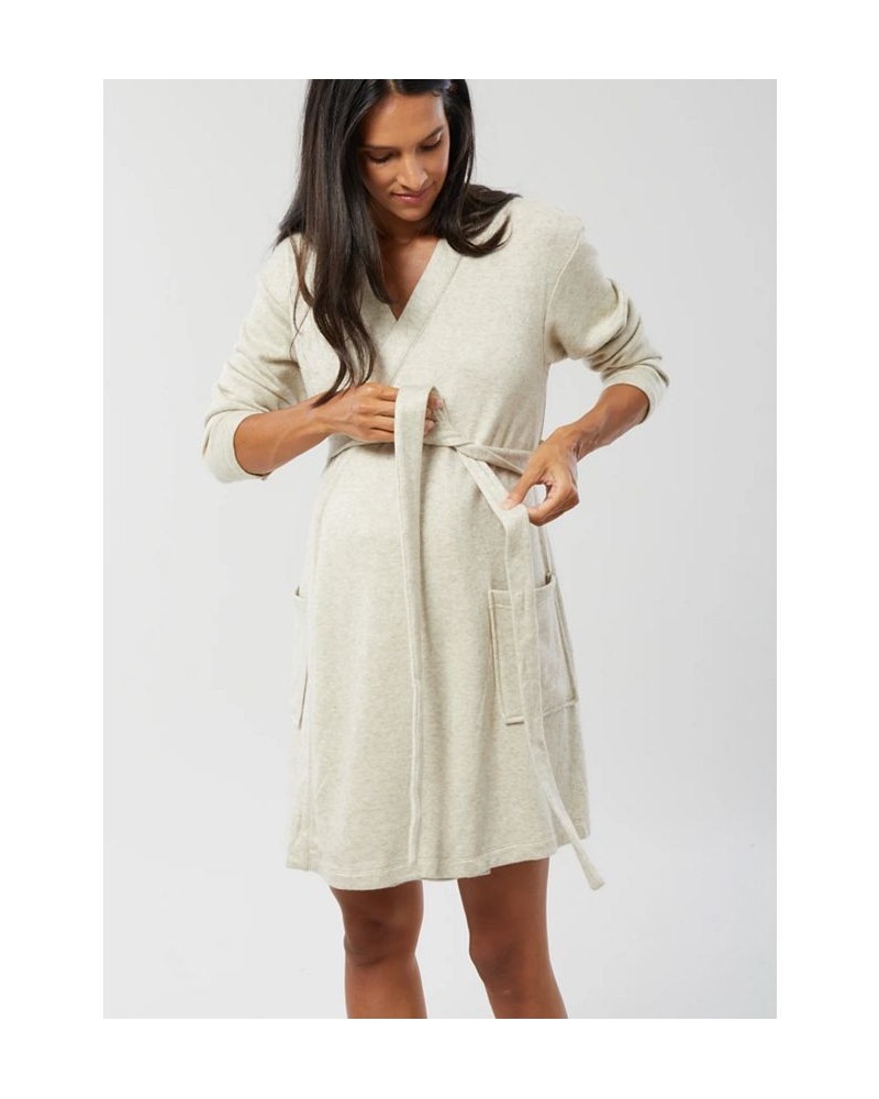 Women's Maternity Robe Pelican $44.10 Sleepwear