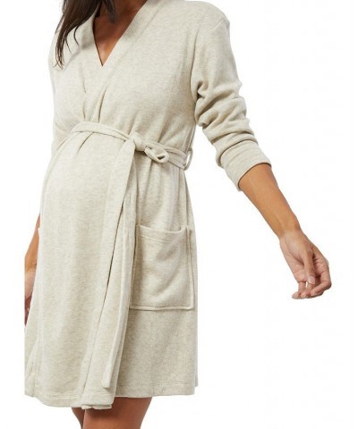 Women's Maternity Robe Pelican $44.10 Sleepwear