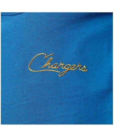 Women's Powder Blue Los Angeles Chargers Logo Half-Sleeve Mock Neck T-shirt Powder Blue $18.40 Tops