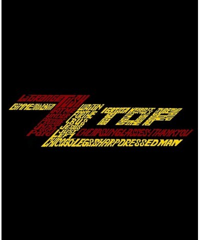 Women's Word Art Long Sleeve T-shirt - ZZ Top Black $16.65 Tops