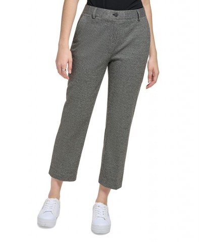 Women's X-Fit Plaid Cropped Pants Black Multi $29.84 Pants