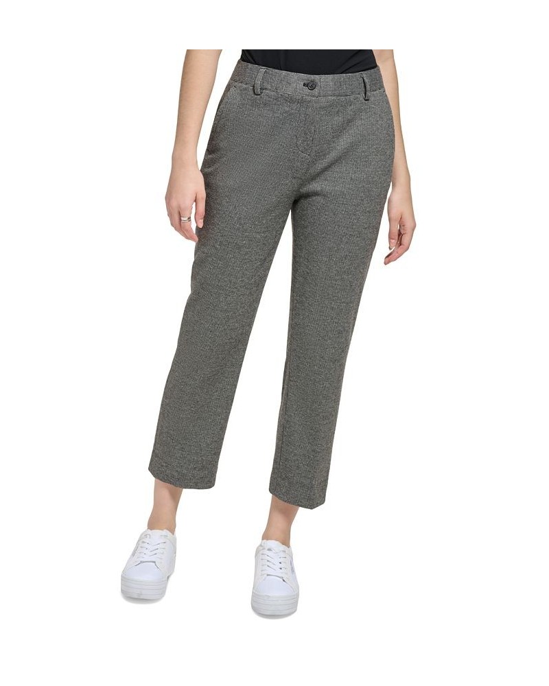 Women's X-Fit Plaid Cropped Pants Black Multi $29.84 Pants