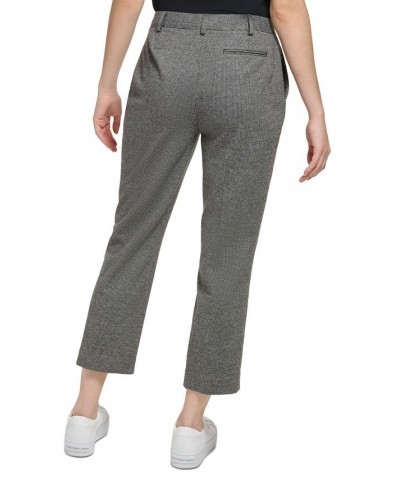 Women's X-Fit Plaid Cropped Pants Black Multi $29.84 Pants