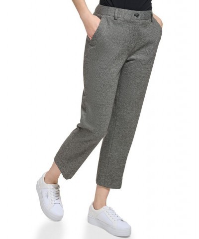 Women's X-Fit Plaid Cropped Pants Black Multi $29.84 Pants