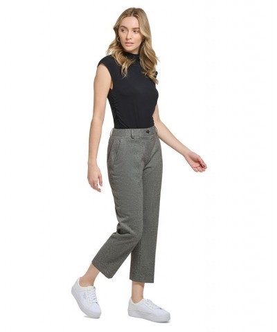 Women's X-Fit Plaid Cropped Pants Black Multi $29.84 Pants