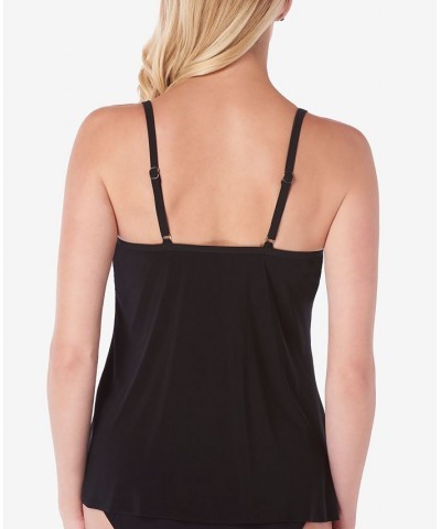 Chloe Tiered Tankini Top & Bottoms Black $48.96 Swimsuits