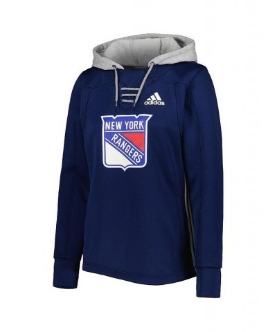 Women's Navy New York Rangers Skate Lace Primeblue Team Pullover Hoodie Navy $38.95 Sweatshirts