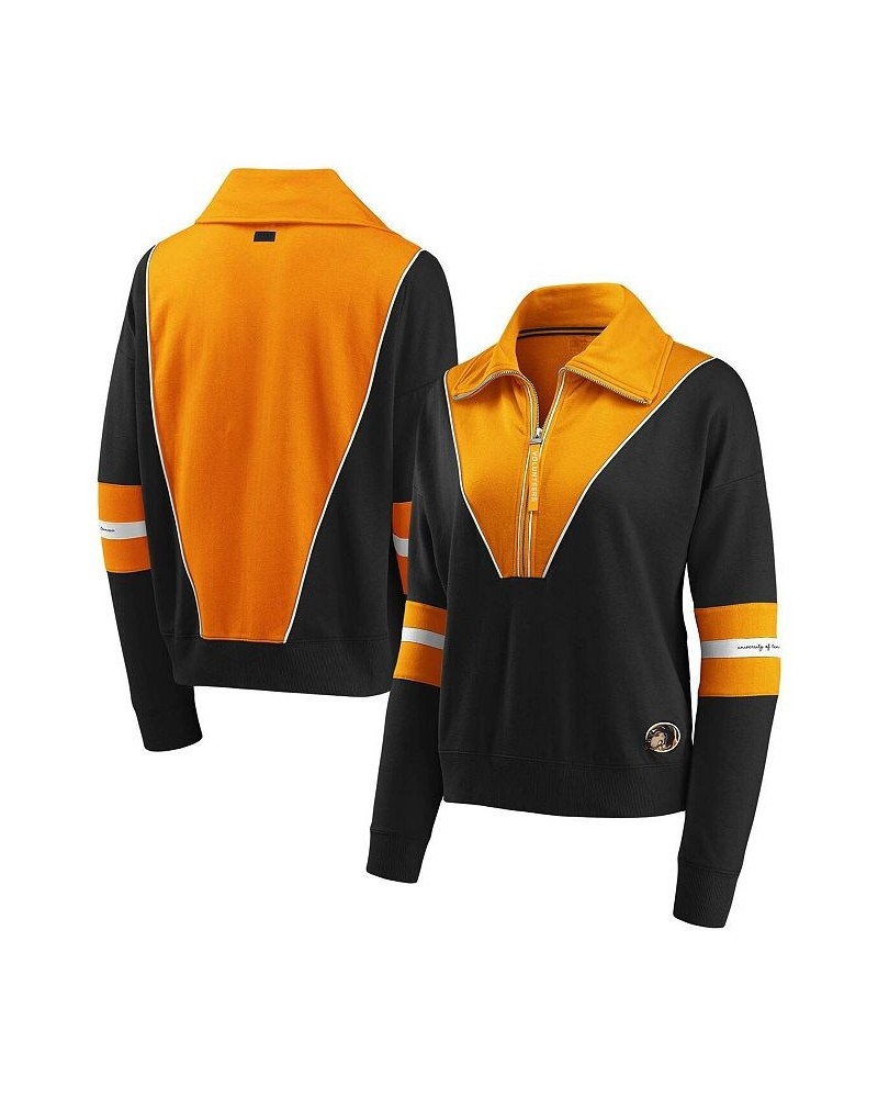 Women's Tennessee Volunteers Colorblocked Half-Zip Jacket Black, Tennessee Orange $42.39 Jackets