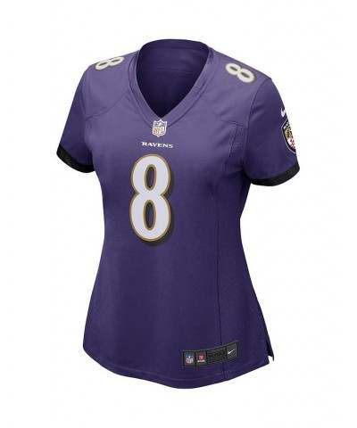 Women's Lamar Jackson Purple Baltimore Ravens Game Player Jersey Purple $51.80 Jersey