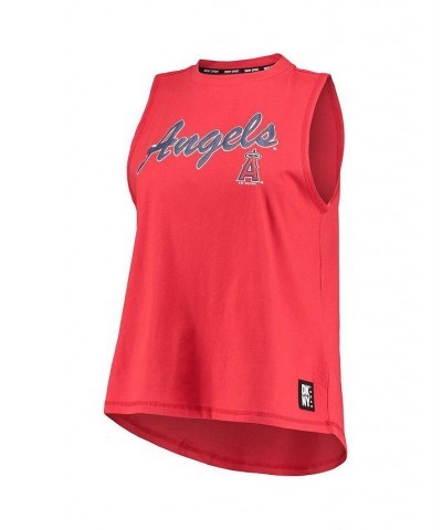 Women's Red Los Angeles Angels Marcie Tank Top Red $31.89 Tops