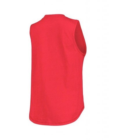 Women's Red Los Angeles Angels Marcie Tank Top Red $31.89 Tops