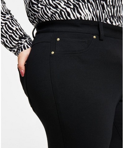 Plus Size Skinny Ponte Pants Deep Black $17.90 Pants