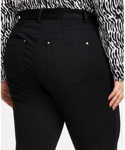 Plus Size Skinny Ponte Pants Deep Black $17.90 Pants