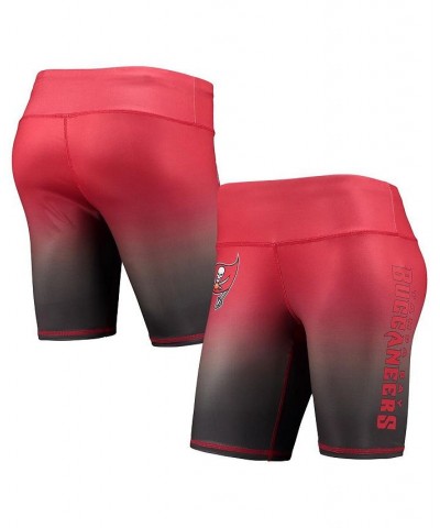 Women's Red Tampa Bay Buccaneers Gradient Biker Shorts Red $16.77 Shorts