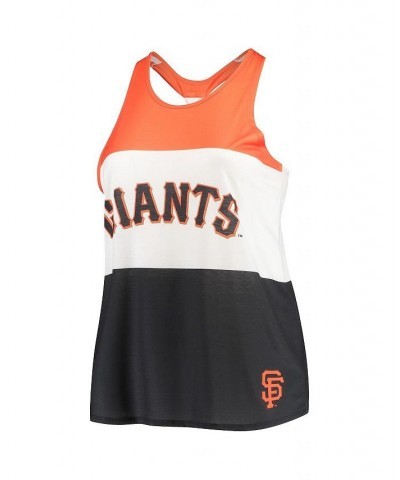 Women's Orange San Francisco Giants Twist Back Tank Top Orange $22.00 Tops