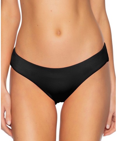 Women's Color Code Shirred-Back Hipster Bikini Bottoms Black $27.84 Swimsuits