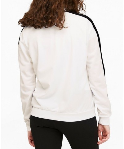 Women's Tricot Front Full-Zip Track Jacket White $23.06 Jackets