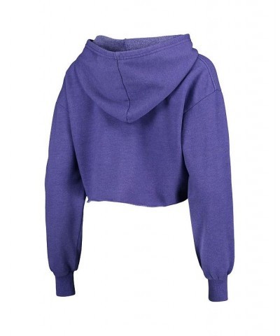 Women's Threads Purple Los Angeles Lakers Repeat Cropped Tri-Blend Pullover Hoodie Purple $41.65 Sweatshirts