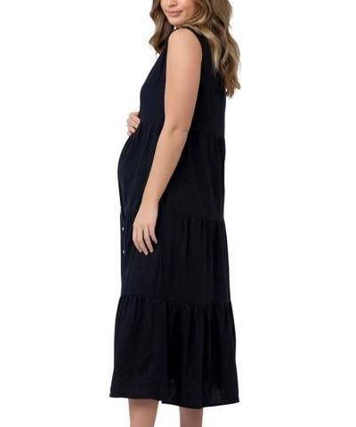 Tracy Tiered Nursing Dress Navy $45.63 Dresses