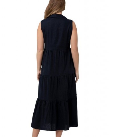 Tracy Tiered Nursing Dress Navy $45.63 Dresses