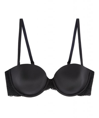 Women's Modern Lace Strapless Bra DK4049 Black $15.04 Bras