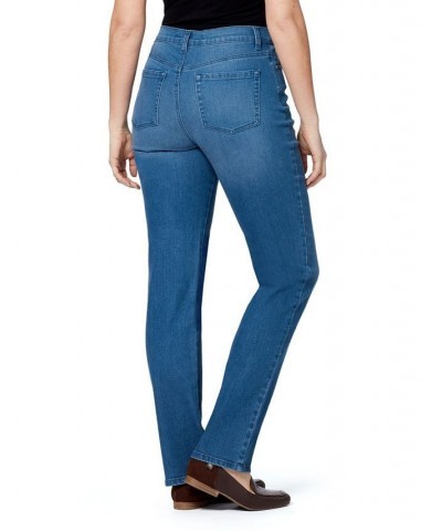 Women's Amanda Classic Straight Jeans in Regular Short & Long Black Rinse $17.69 Jeans