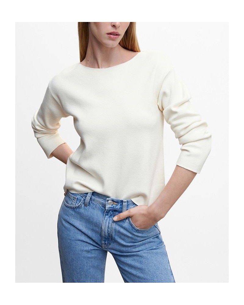 Women's Fine Knit Boat Neck Sweater Tan/Beige $32.90 Sweaters