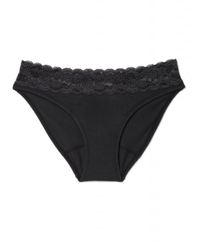 Alice Women's Plus-Size Bikini Period-Proof Panty Black $26.10 Panty
