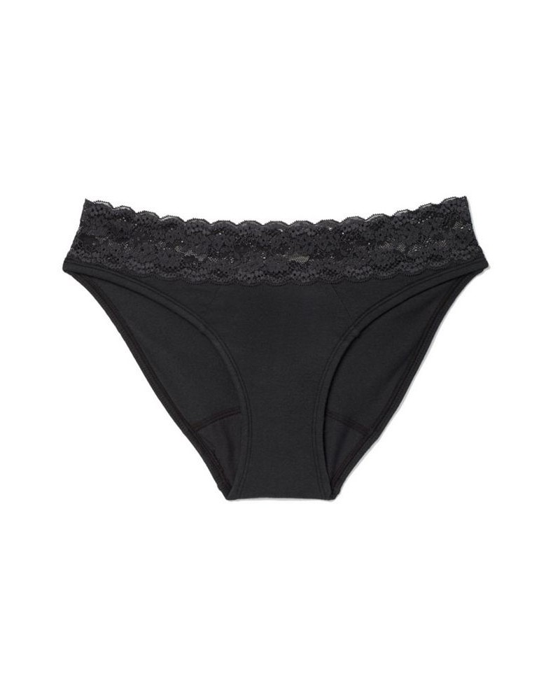 Alice Women's Plus-Size Bikini Period-Proof Panty Black $26.10 Panty