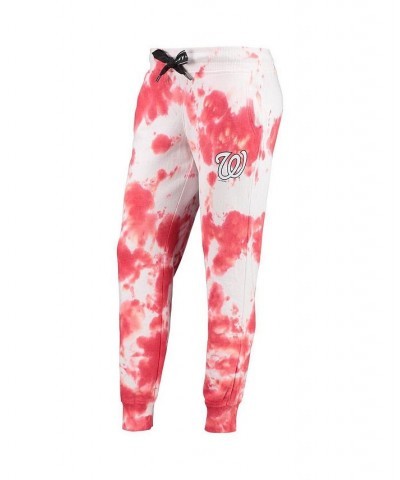 Women's White Red Washington Nationals Melody Tie-Dye Jogger Pants White, Red $48.59 Pants