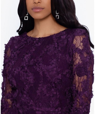 Lace Soutache Dress Purple $51.30 Dresses