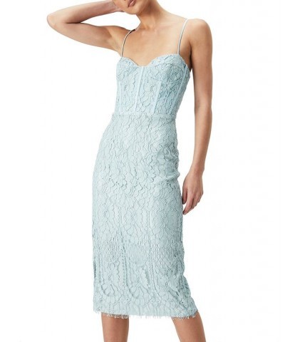 Women's Florence Lace Midi Dress Cool Mint $58.83 Dresses