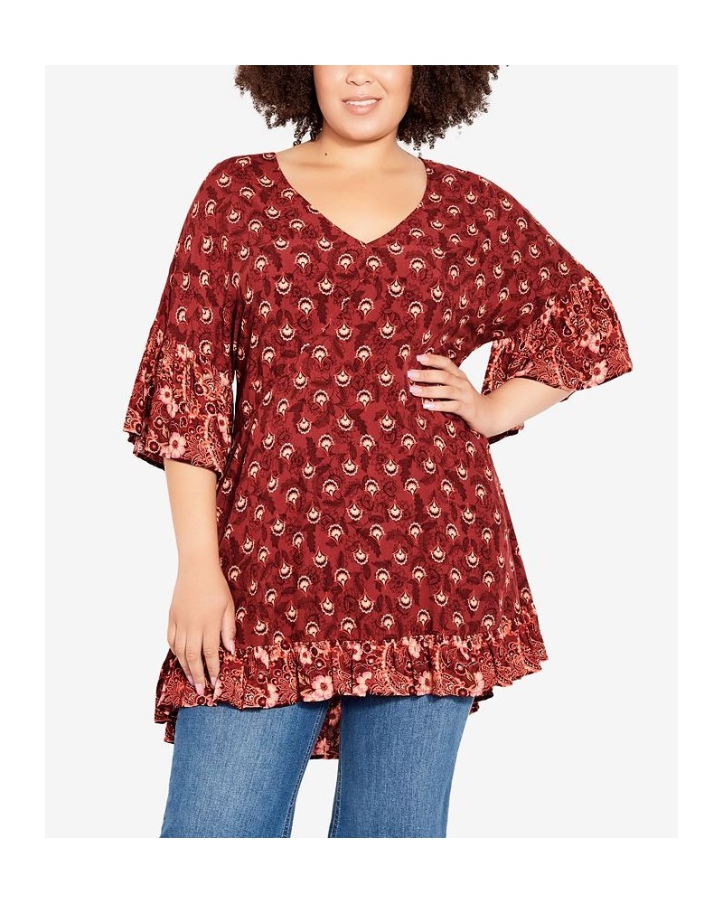 Plus Size Harp Border Tunic Limitless Border $29.67 Tops