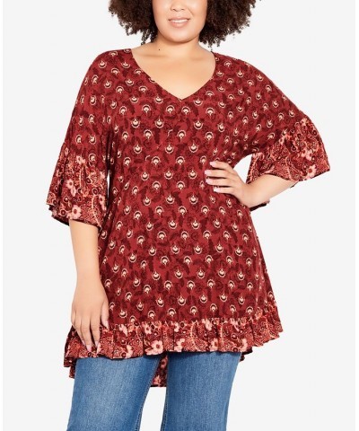 Plus Size Harp Border Tunic Limitless Border $29.67 Tops