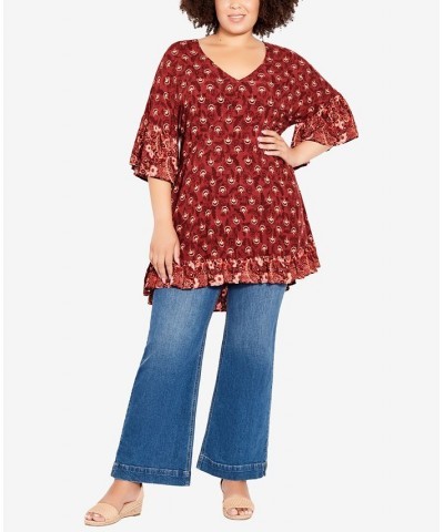 Plus Size Harp Border Tunic Limitless Border $29.67 Tops