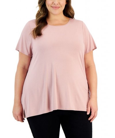 Plus Size Knit Top Pottery Clay $12.20 Tops