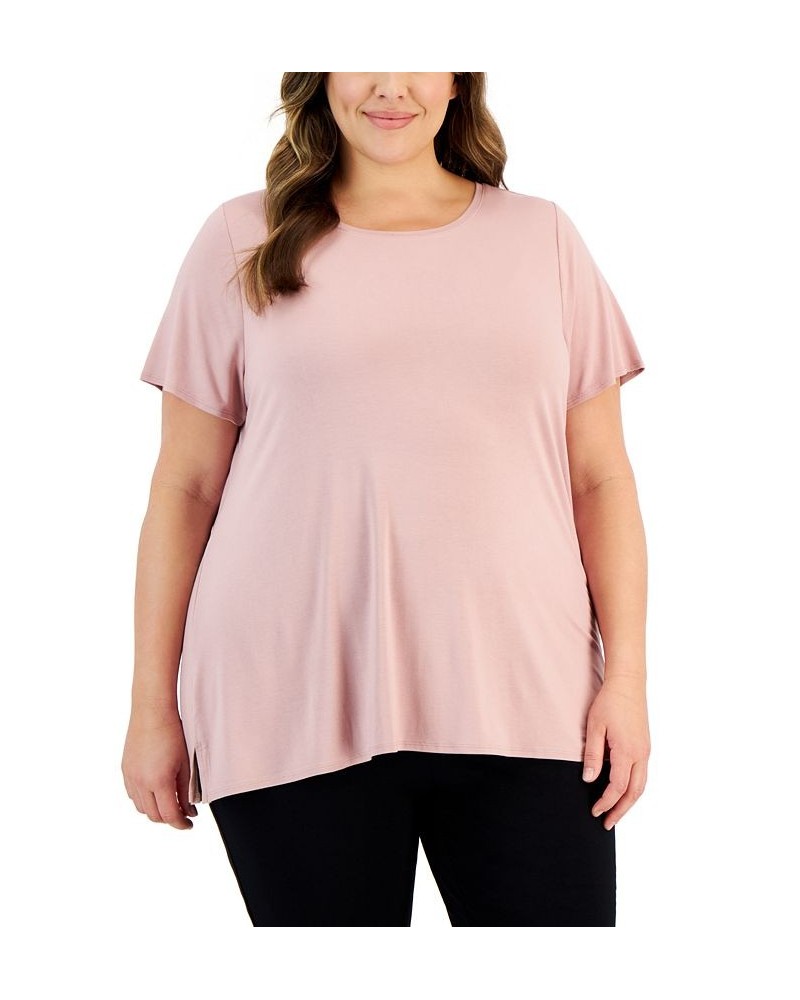 Plus Size Knit Top Pottery Clay $12.20 Tops