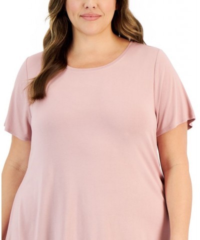 Plus Size Knit Top Pottery Clay $12.20 Tops