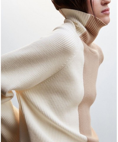 Women's Turtle Neck Sweater Tan/Beige $35.00 Sweaters