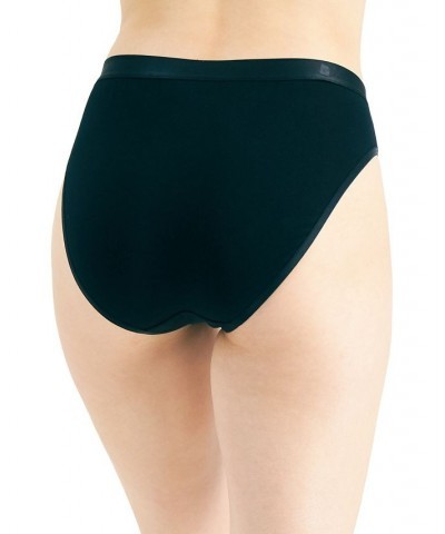 Women's Hi-Cut Bikini Underwear Black $8.31 Panty